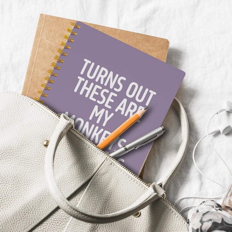 EKGJW Funny Notebooks for Work,Purple Aesthetic Journal, Funny Boss Day Gifts, Boss Gifts for Men Women, Funny Gifts for Boss, Boss Office Decor, Spiral Notebook 5.5x8.3 Inch - Image 5